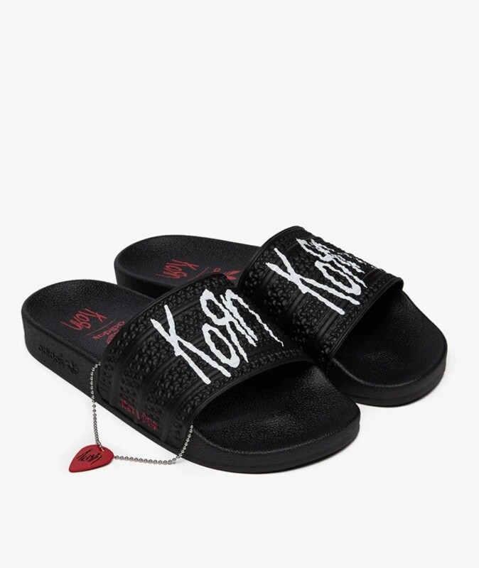 Korn x adidas Adilette Slides | IH3753 | Grailify